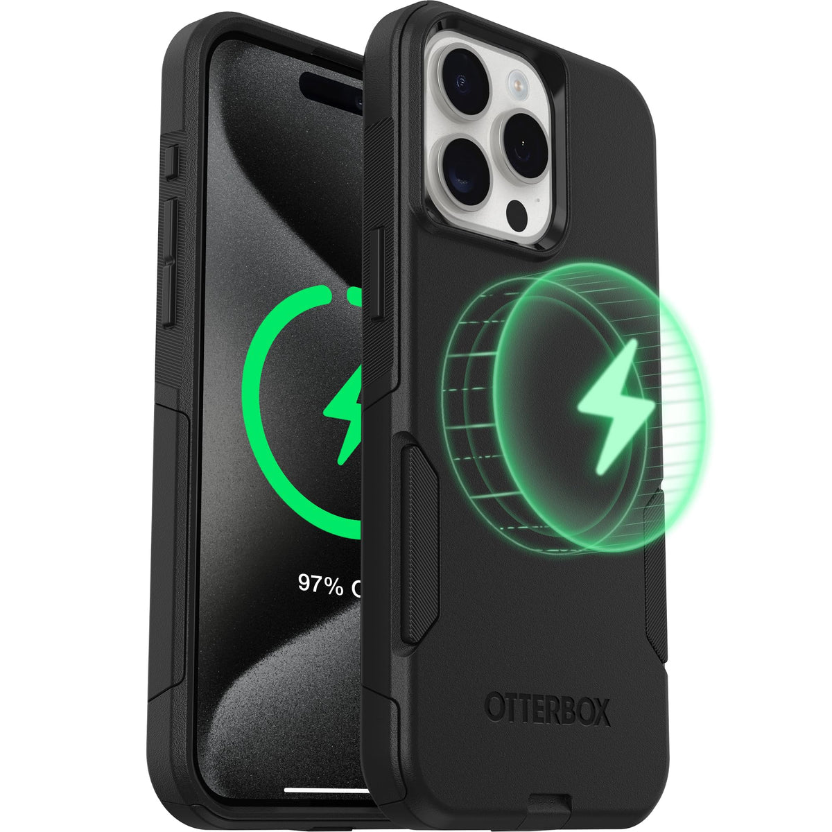 OtterBox vista frontal de la funda mostrando ajuste perfecto y protección