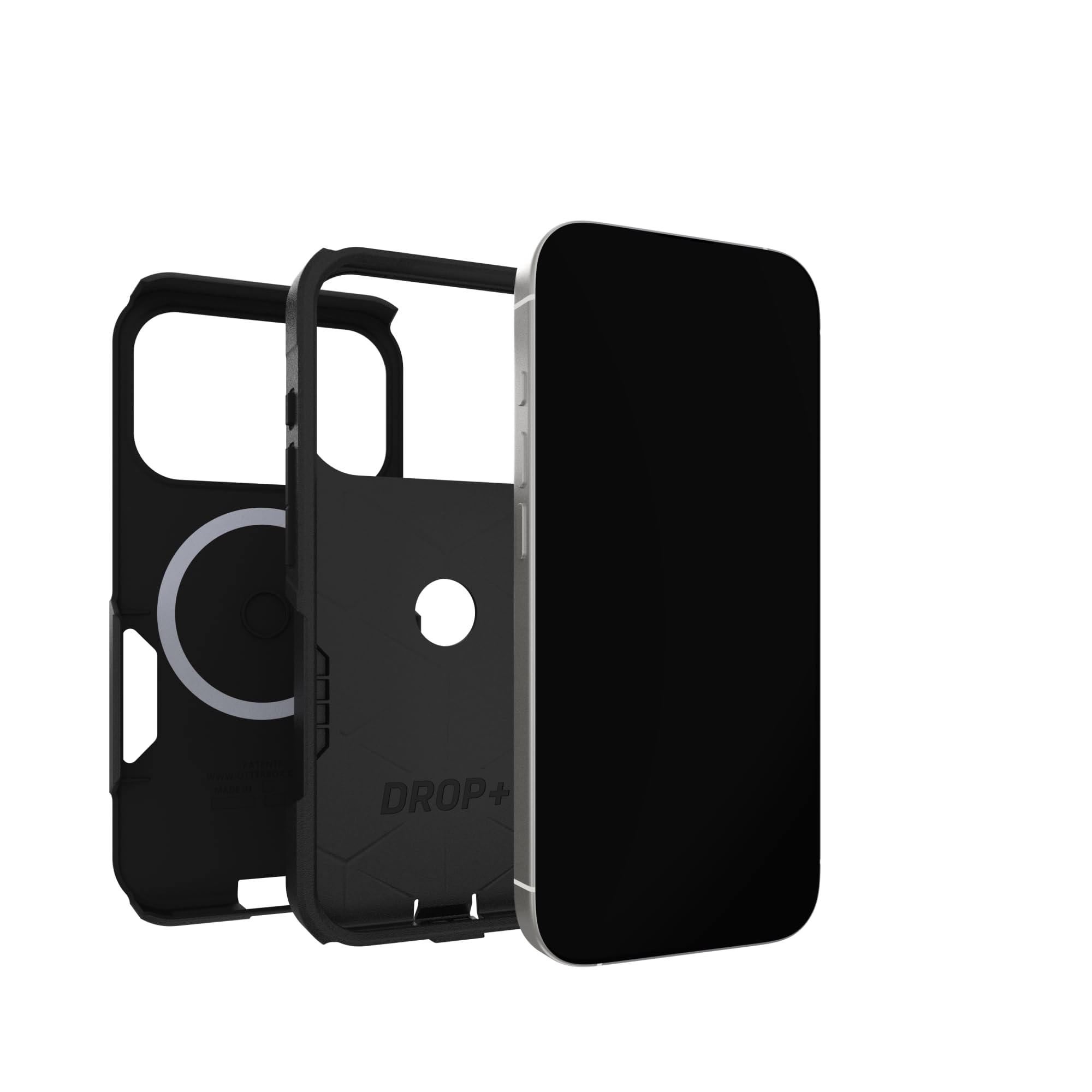 OtterBox detalle de imanes MagSafe para acople estable y carga rápida