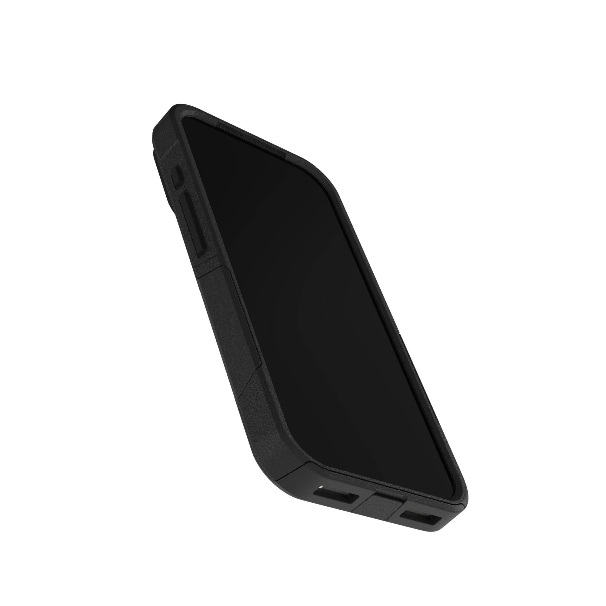 OtterBox funda en bolsillo demostrando perfil delgado y portabilidad