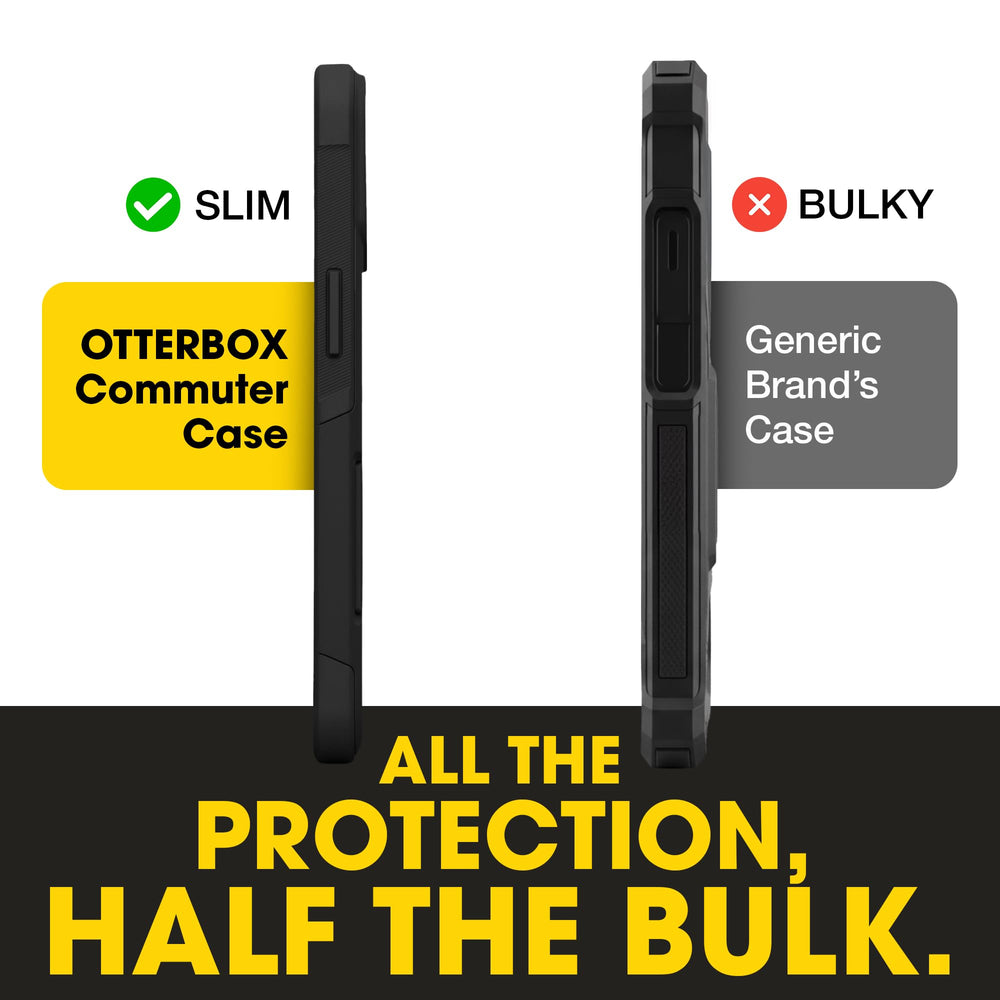 OtterBox en bolsillo para mostrar escala y comodidad de transporte