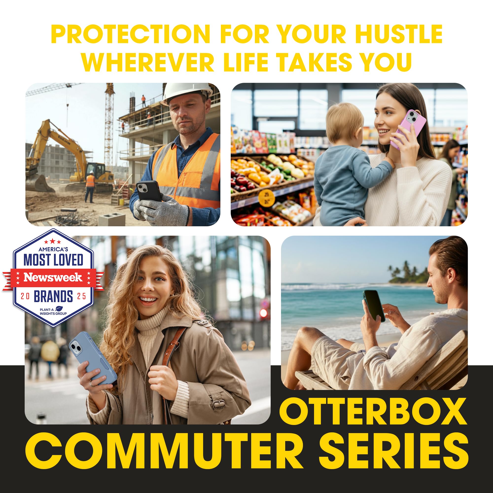 OtterBox cubiertas de puertos cerradas protegen contra polvo