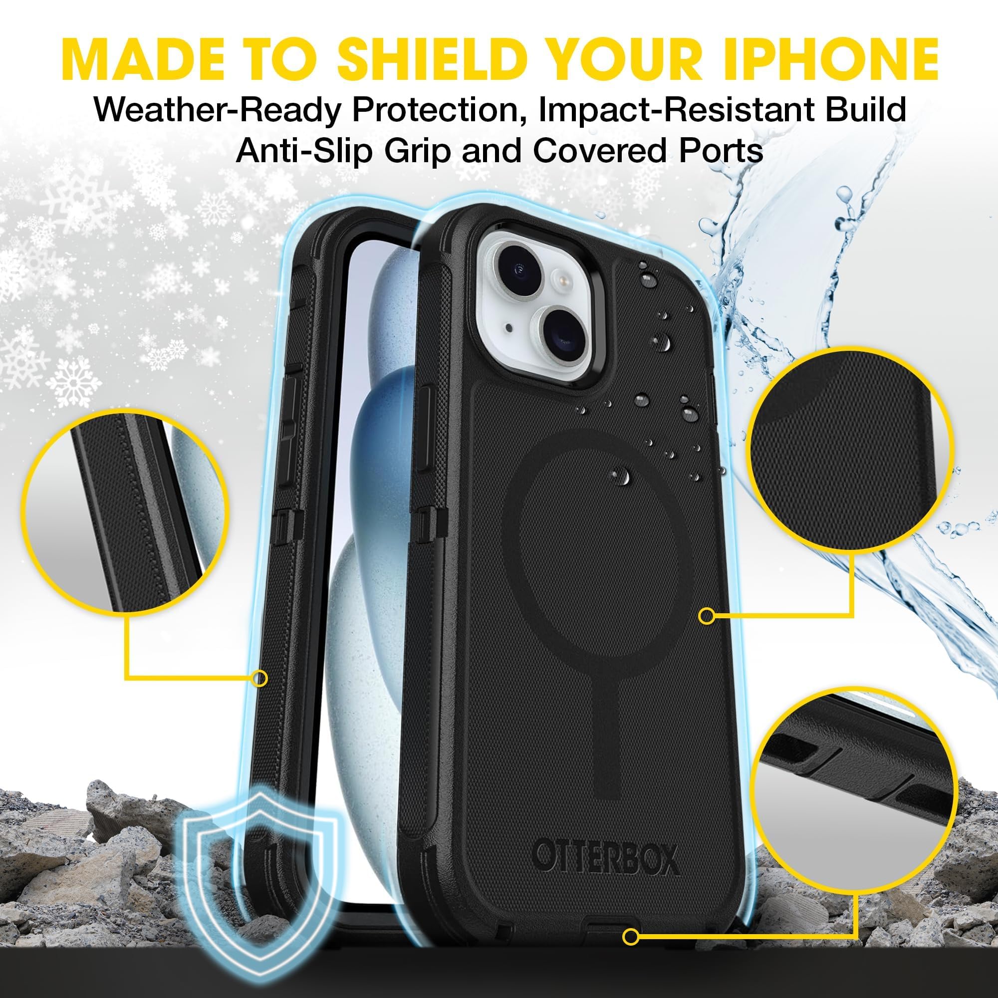 OtterBox perfil delgado que entra fácilmente en el bolsillo