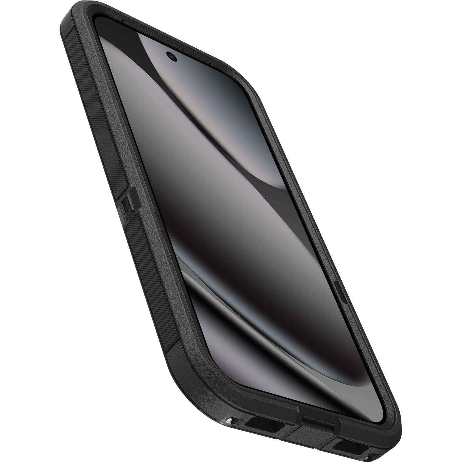 OtterBox detalle de cámara y bordes elevados para proteger lentes