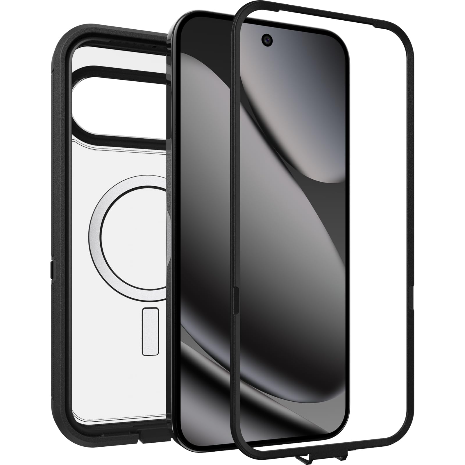 OtterBox funda conectada a cargador magnético para carga rápida segura