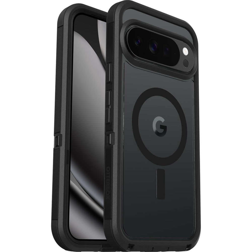 OtterBox protector frontal mostrando ajuste preciso y visibilidad del Pixel
