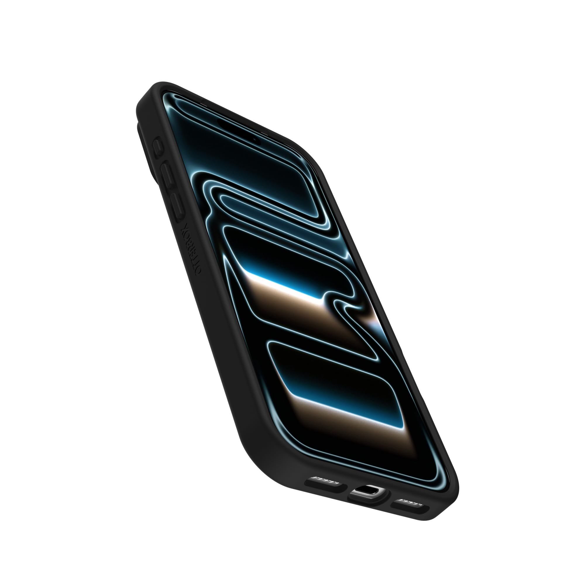 OtterBox comparada en mano para mostrar tamaño real y facilidad de transporte