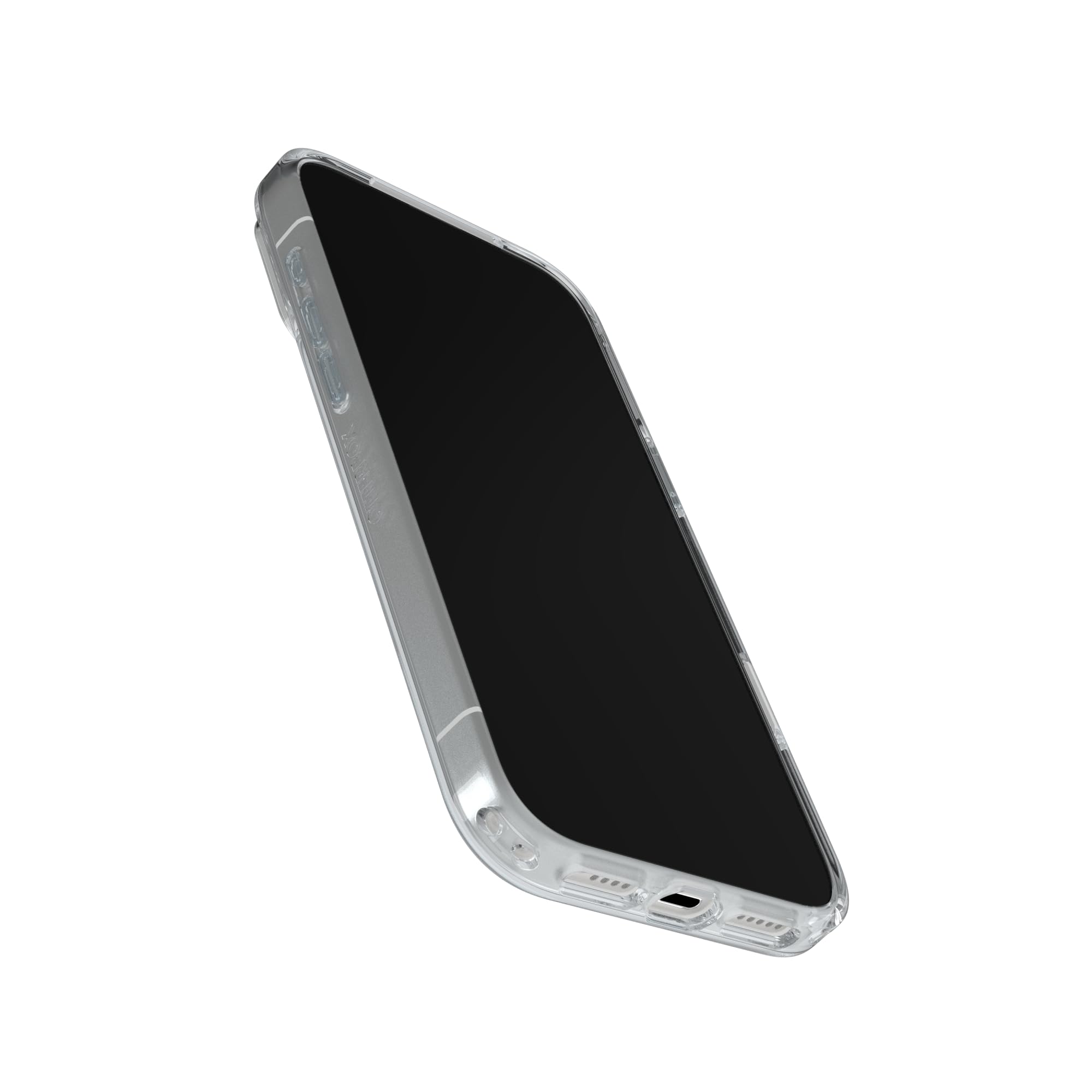 OtterBox funda conectada a cargador MagSafe demostrando su compatibilidad