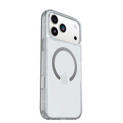 OtterBox primer plano del material transparente resistente y antiarañazos