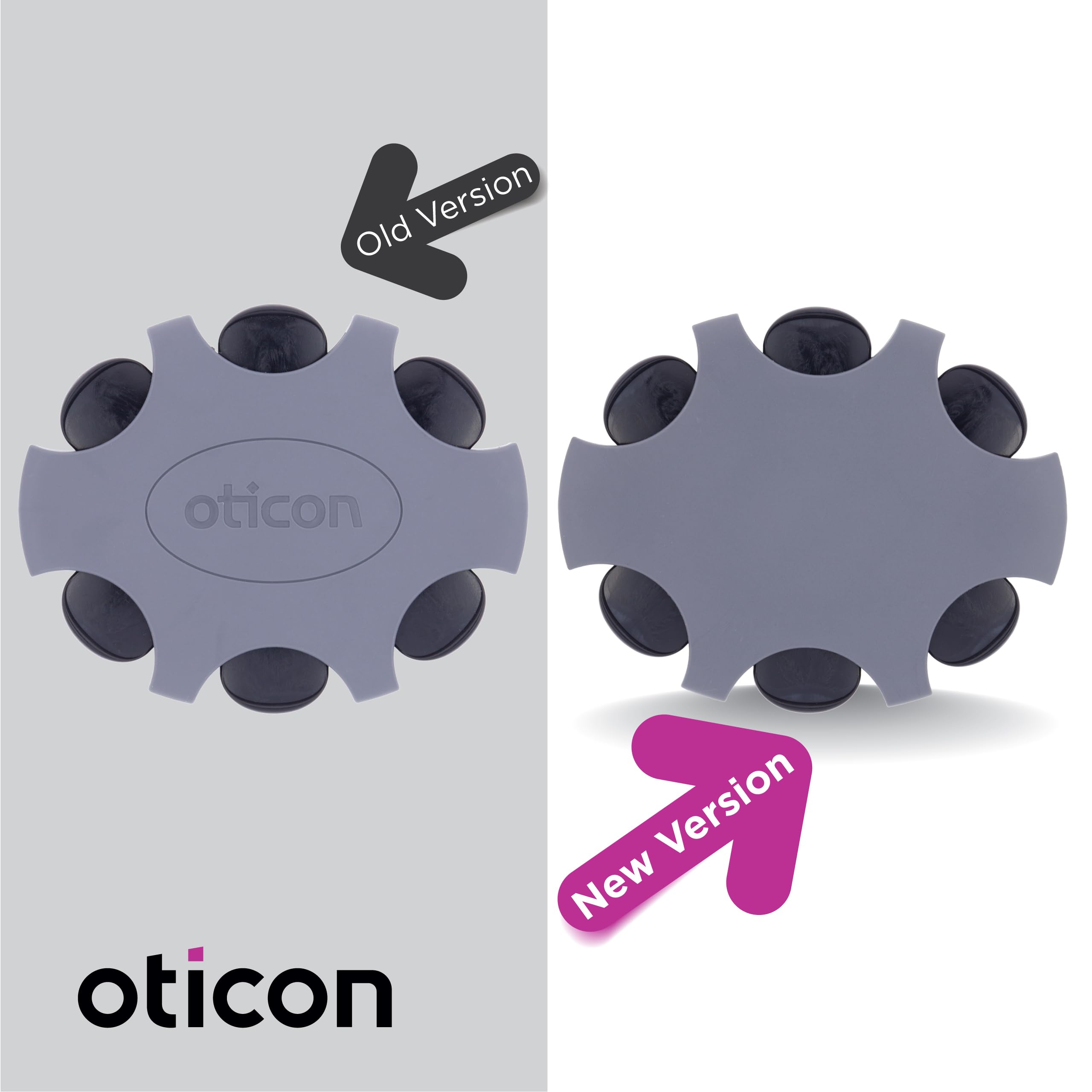 Otto Tech Oticon primer plano de filtro Minifit mostrando textura y precisión de corte
