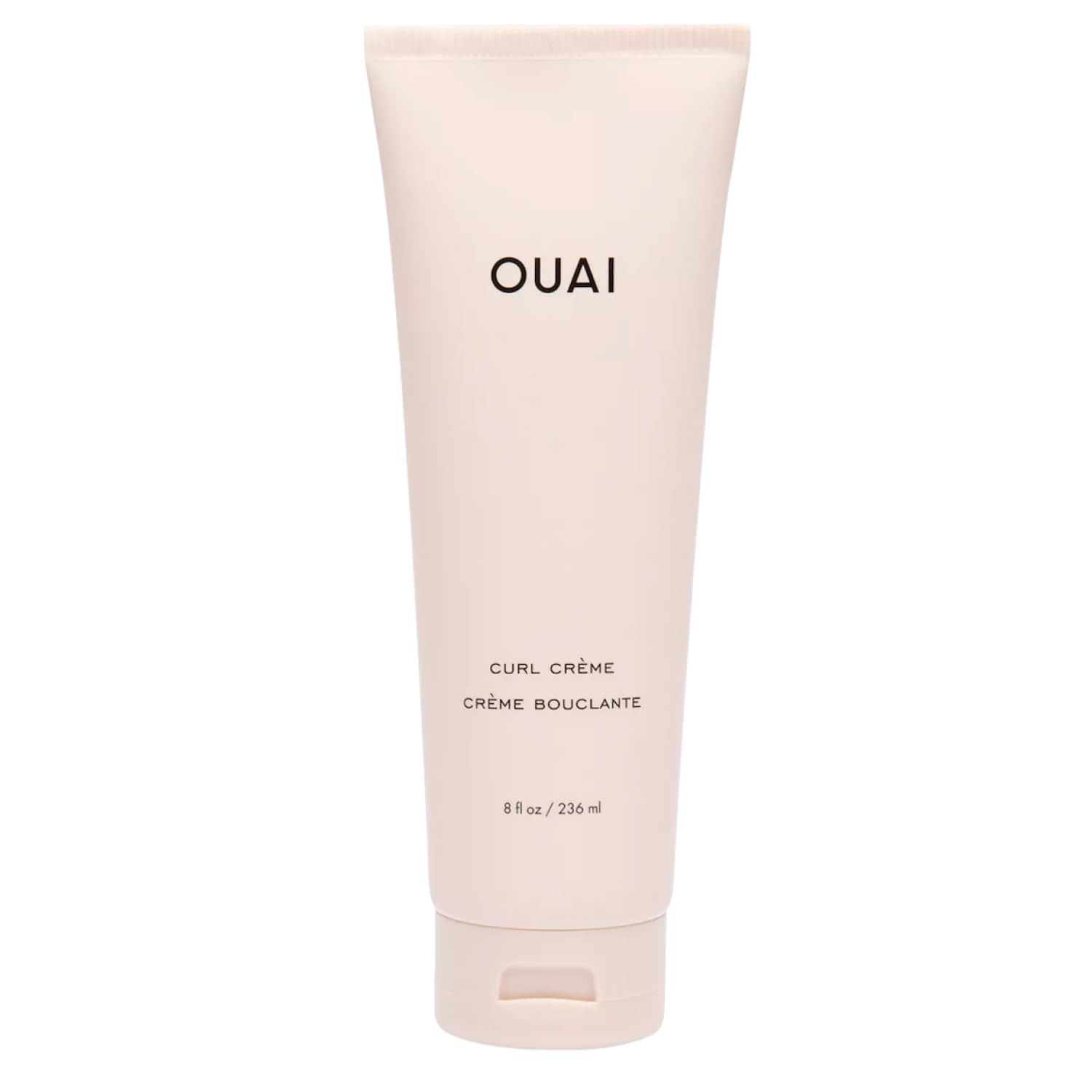 OUAI bote frontal del producto mostrando diseño y tamaño práctico