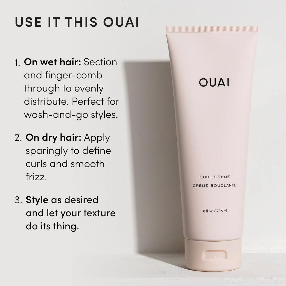 OUAI crema rizos aceites naturales chia y coco para nutrición
