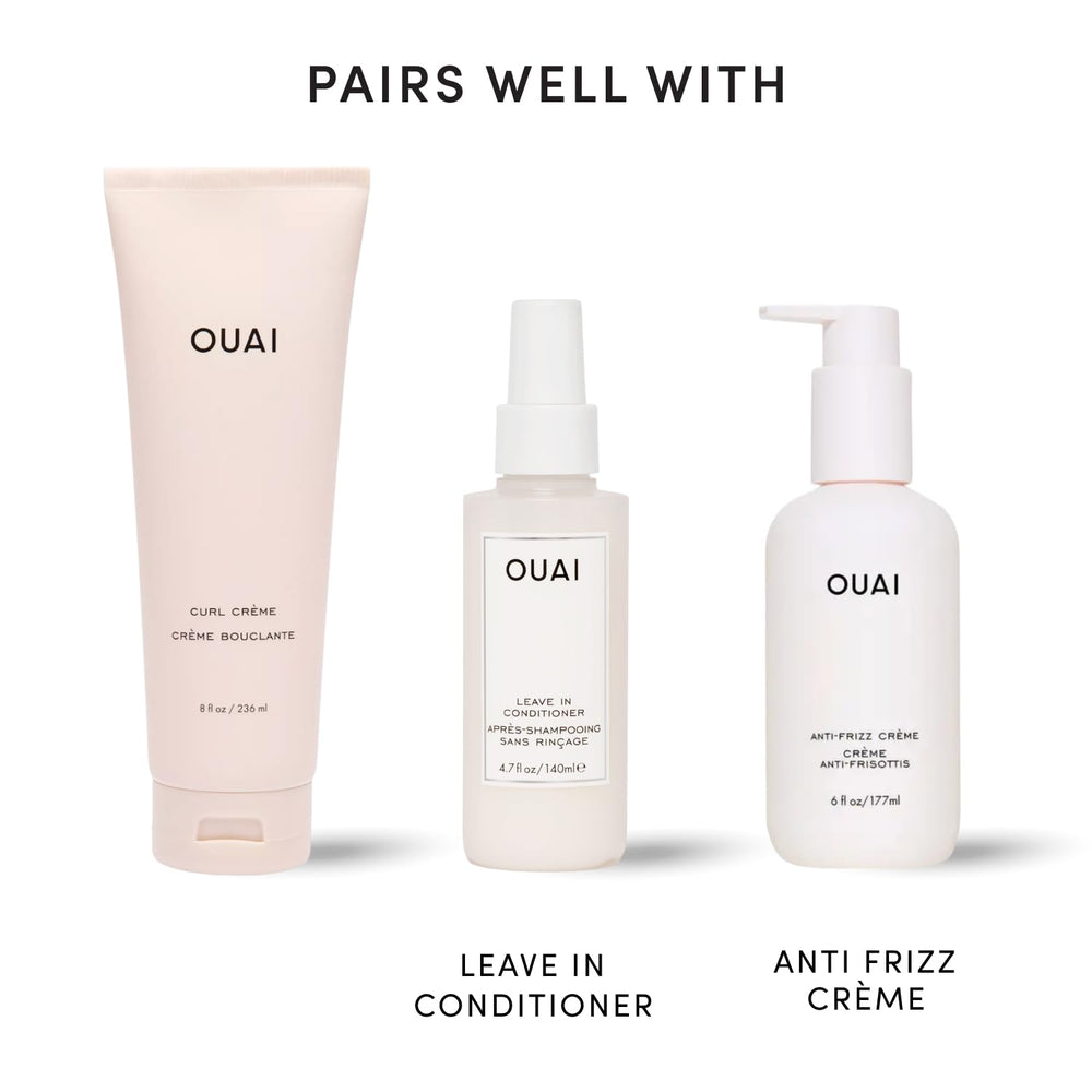 OUAI crema en estante de baño lista para uso diario