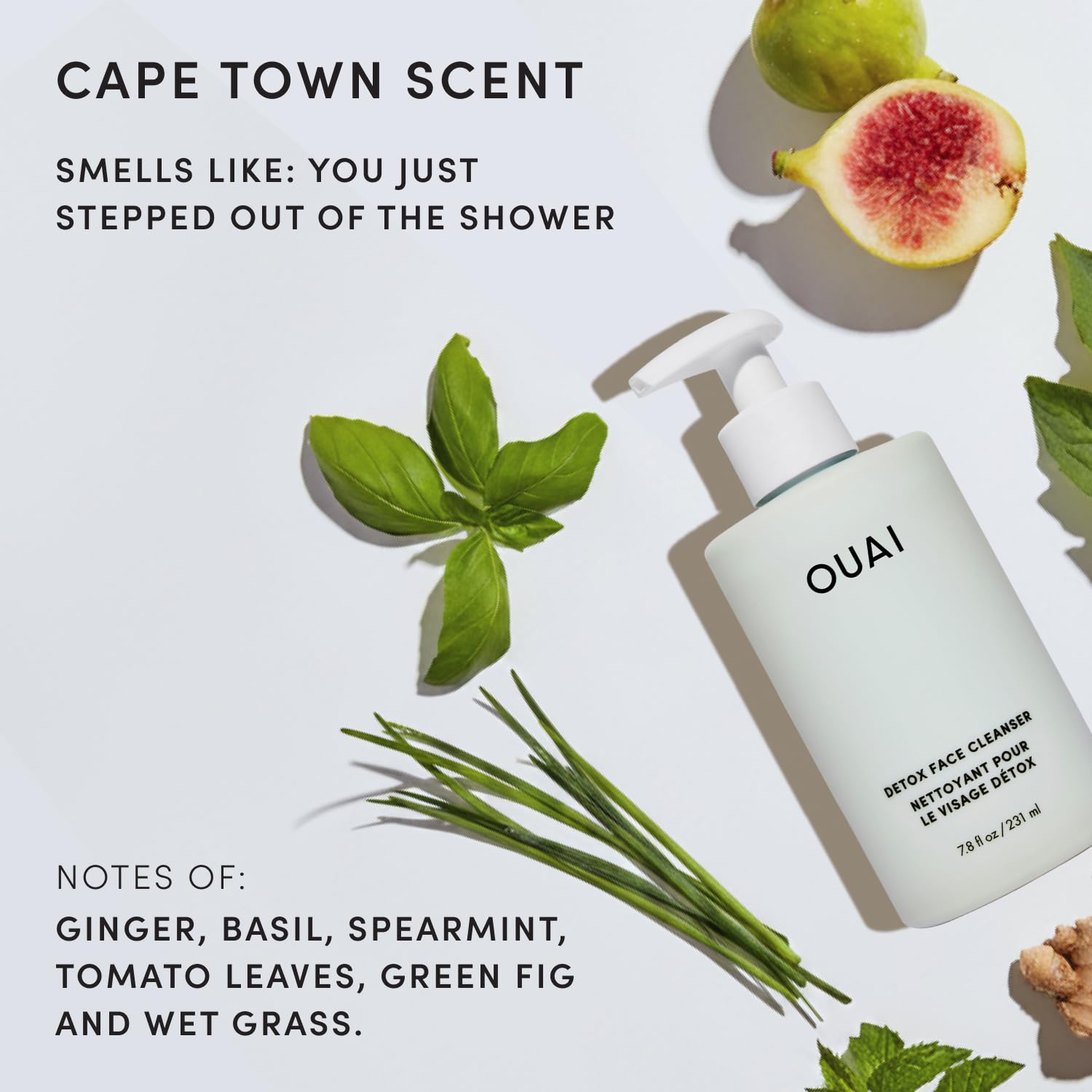 OUAI etiqueta con ingredientes visibles para transparencia y confianza