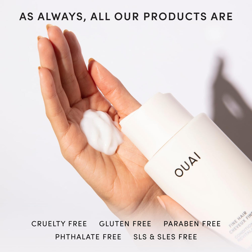 OUAI cabello peinado con más cuerpo para un look natural y con movimiento