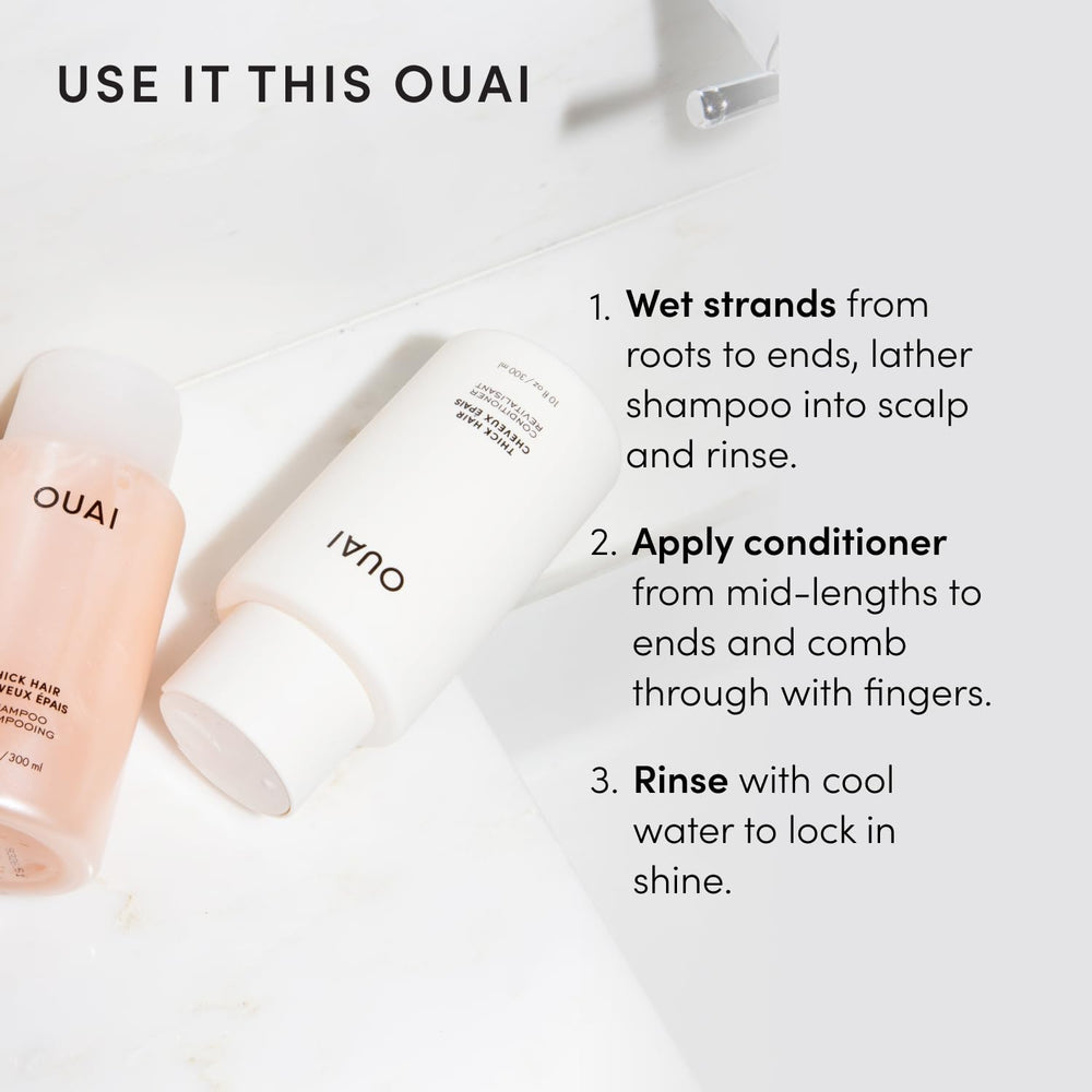OUAI ingredientes con aceite de aguacate que aportan nutrición y brillo