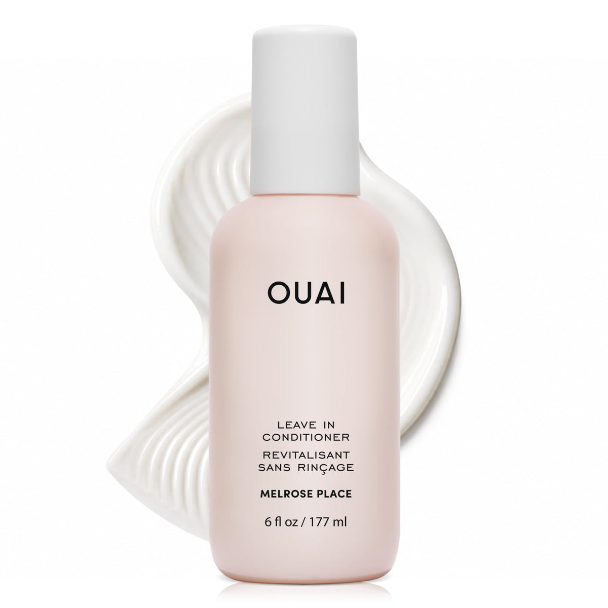 OUAI envase frontal mostrando tamaño completo y branding que facilita identificación