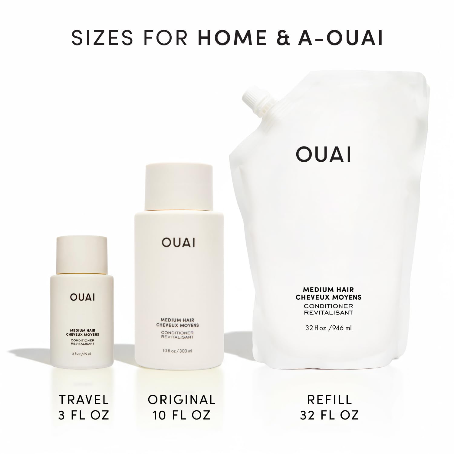 OUAI puntas de cabello suave tras uso mostrando reducción de puntas abiertas