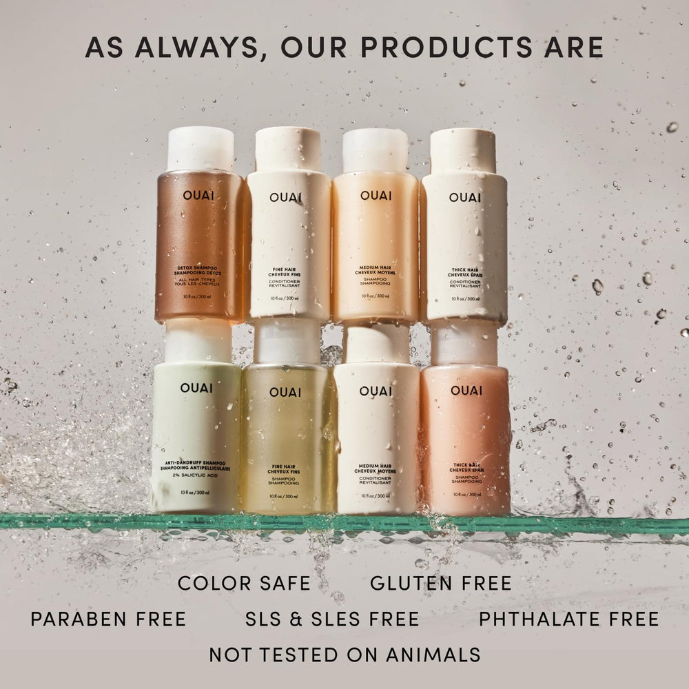 OUAI champú seco ambientación Cape Town evocando fragancia fresca verde