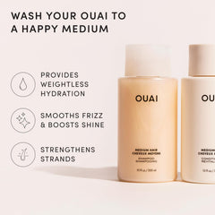 OUAI textura del acondicionador suave que desenreda y aporta brillo