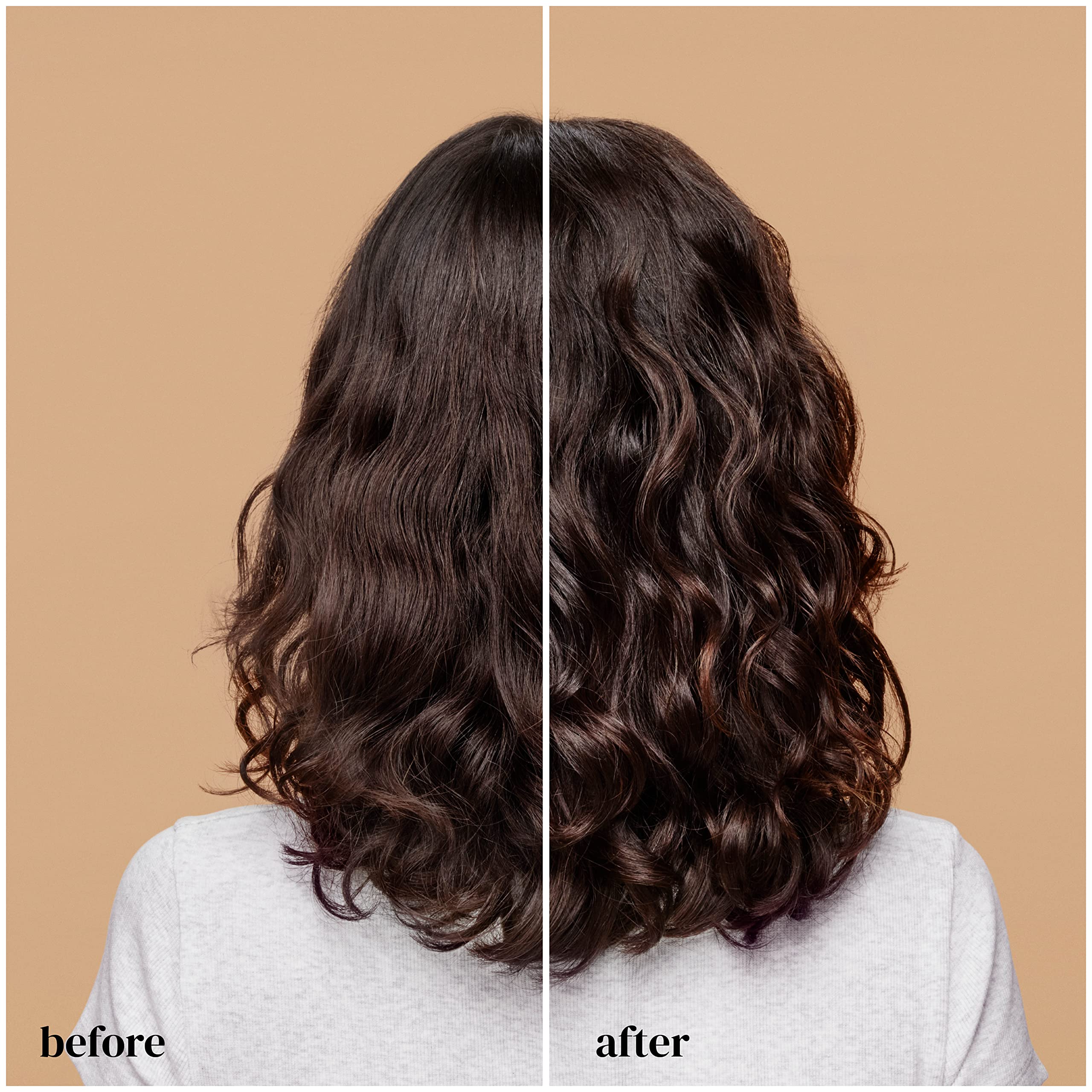 Ouidad antes y después reduce frizz y mejora definición