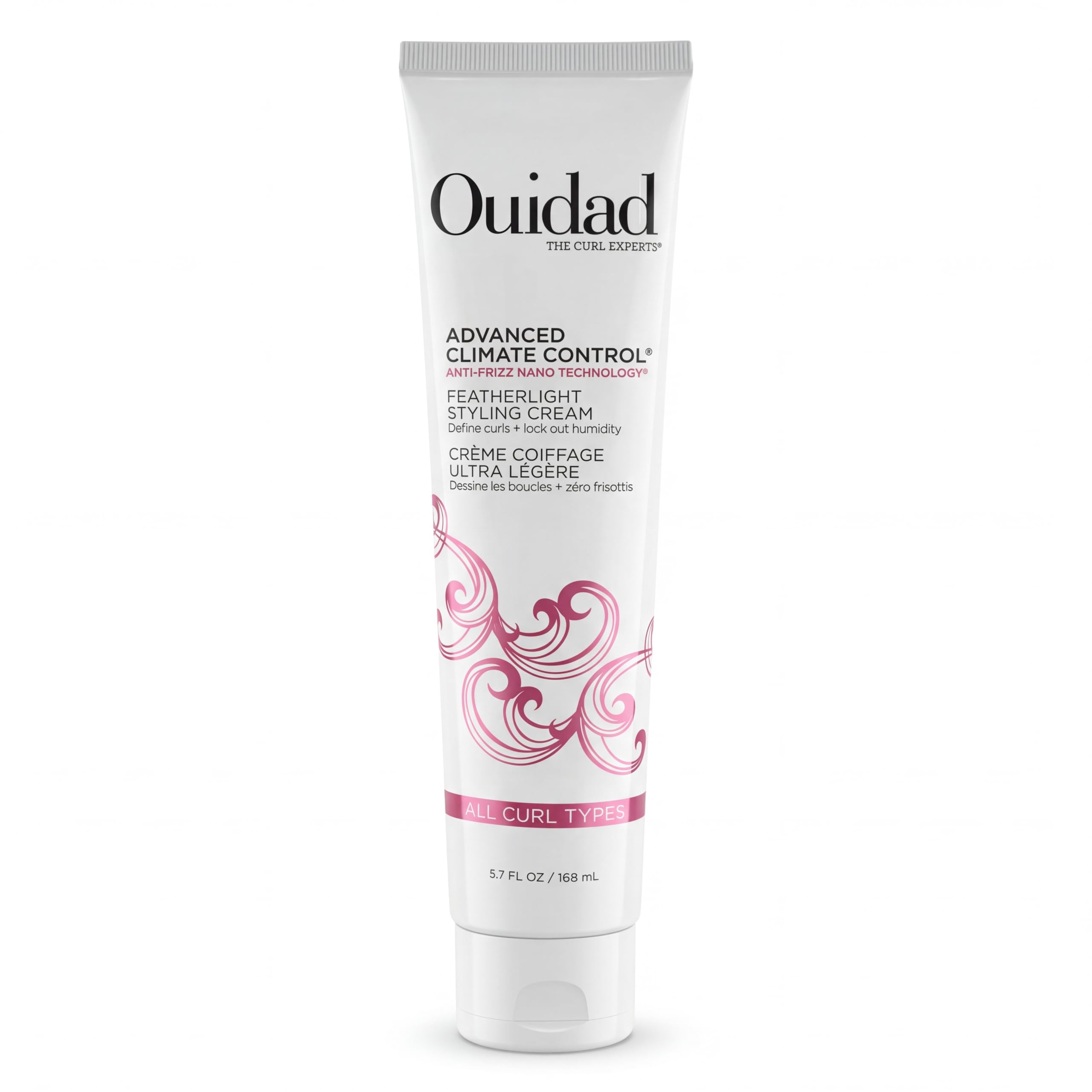 Ouidad envase frontal Featherlight muestra control ligero