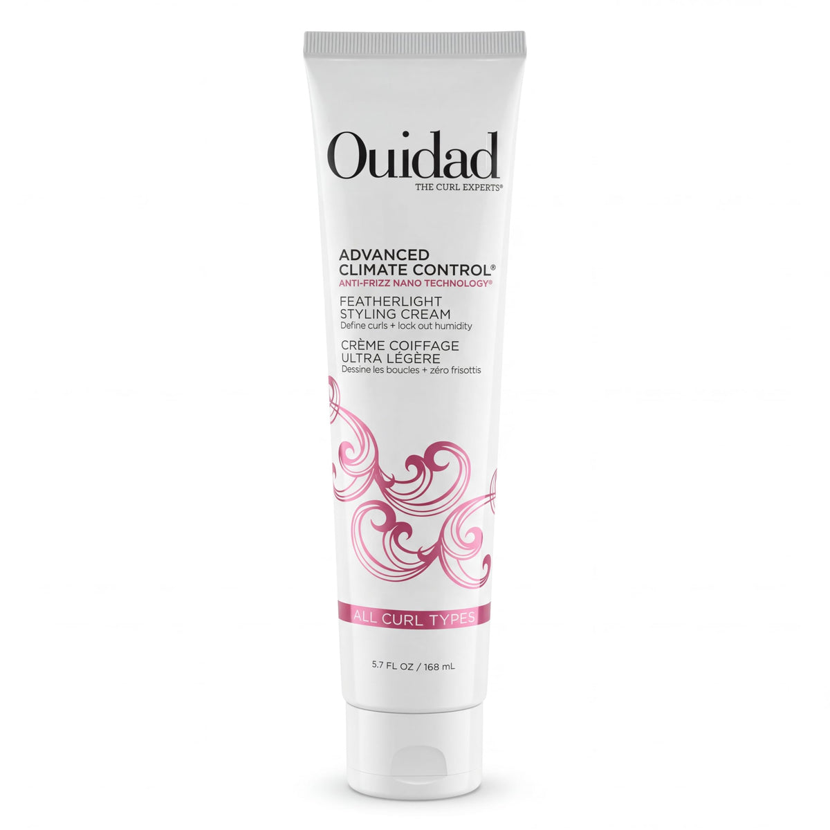 Ouidad envase frontal Featherlight muestra control ligero