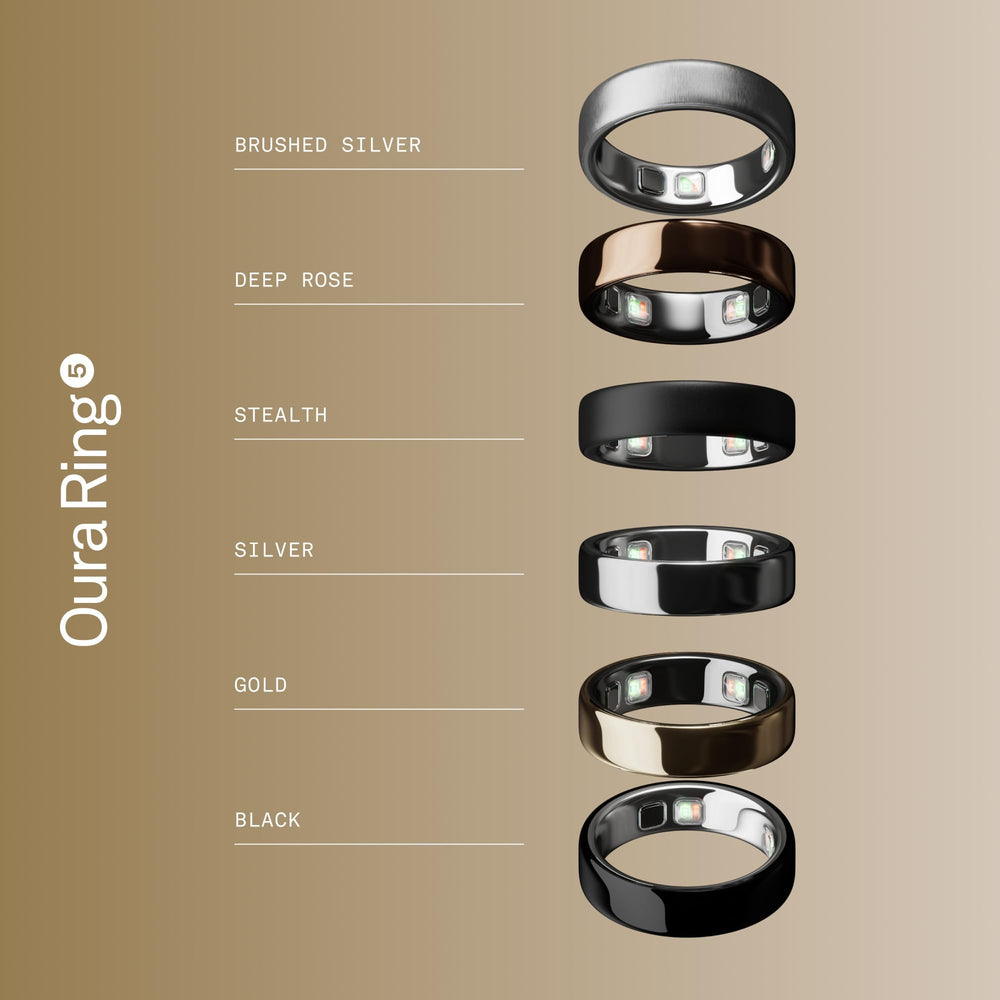 Oura Ring 5 con estación de carga mostrando facilidad de recarga