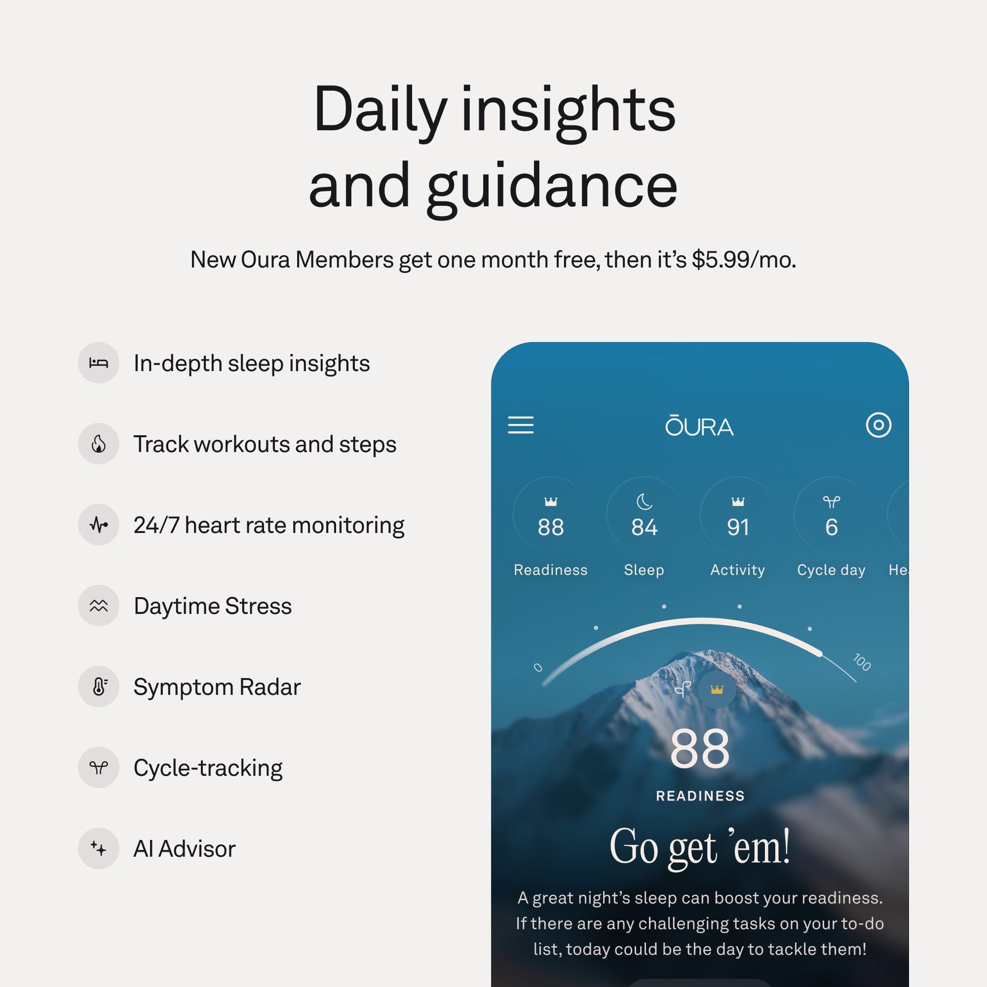Oura Ring 5 comparación de tamaño para apreciar su perfil compacto