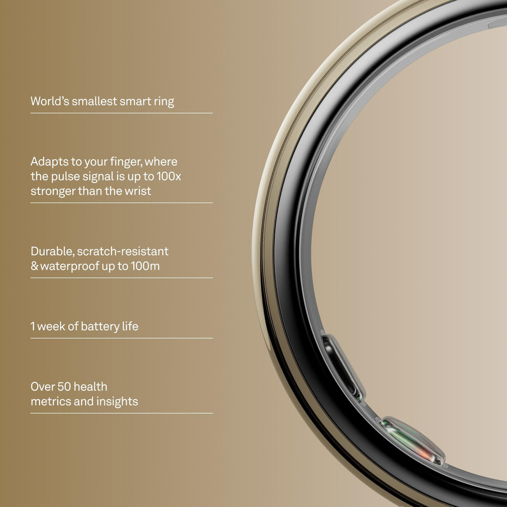 Oura Ring 5 detalle de titanio resistente que ofrece mayor protección contra rayones