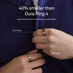 Oura Ring 5 puesto durante la noche para mejor monitorización del sueño