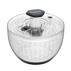 Ourokhome centrifugadora frontal mostrando capacidad familia y diseño compacto