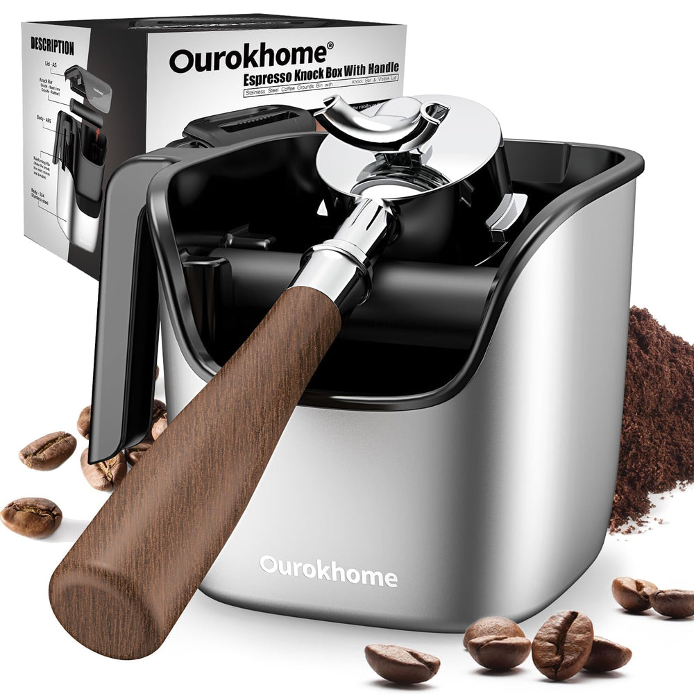 Ourokhome frente con tapa, contenedor compacto que controla olores