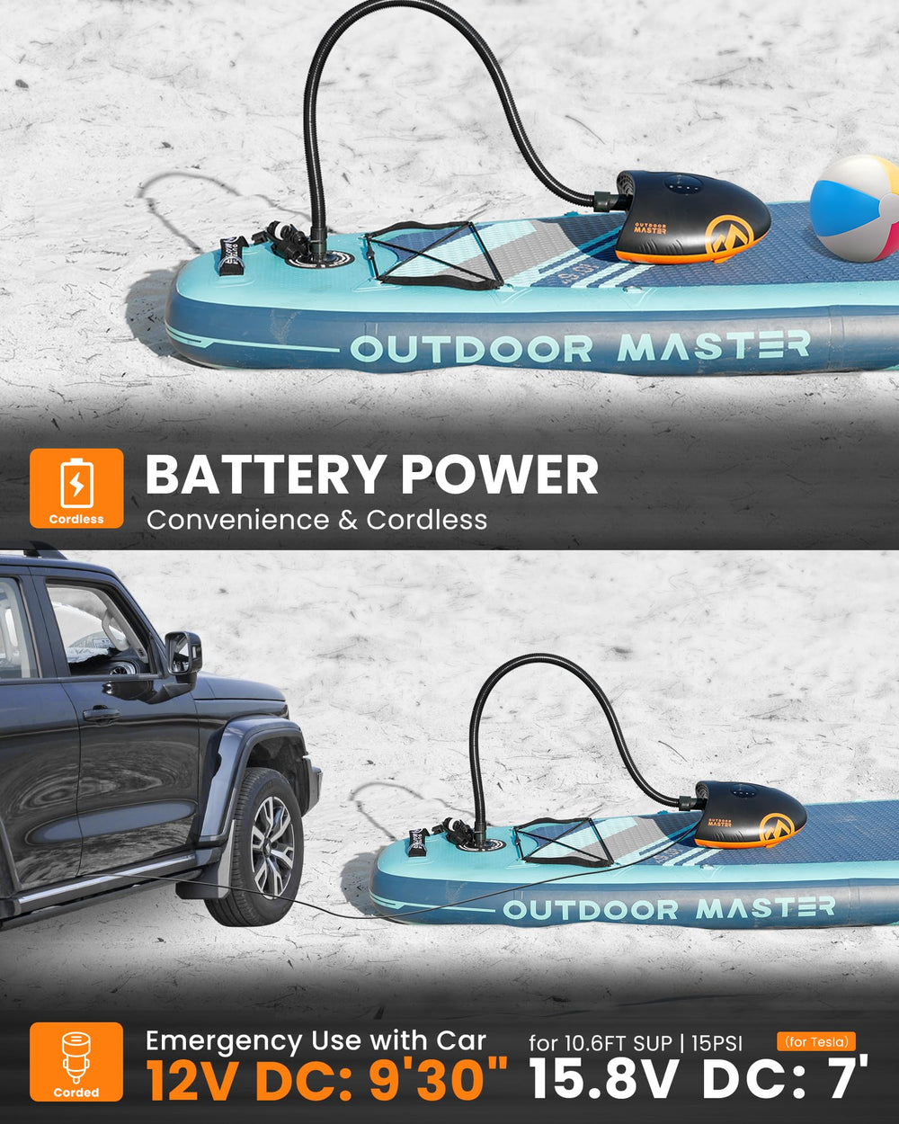 OutdoorMaster Shark 2S puertos Type-C y DC para carga rápida y uso con coche