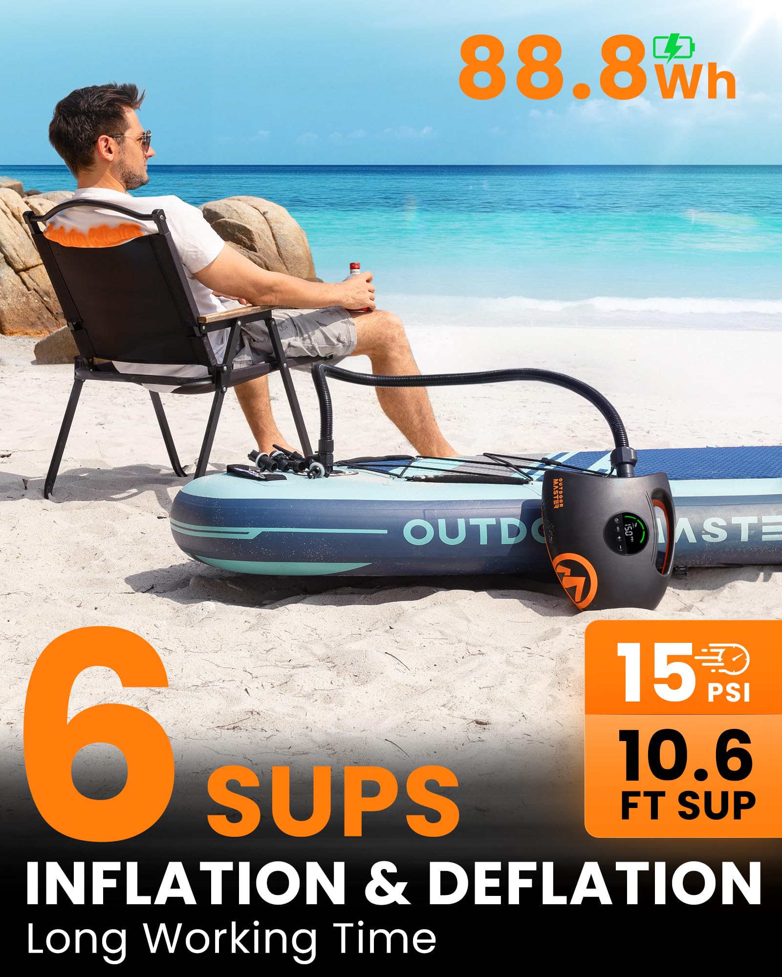 OutdoorMaster Shark 2S pantalla digital con lectura precisa para mayor control