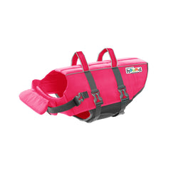 Outward Hound chaleco frontal rosa mostrando ajuste seguro y alta visibilidad