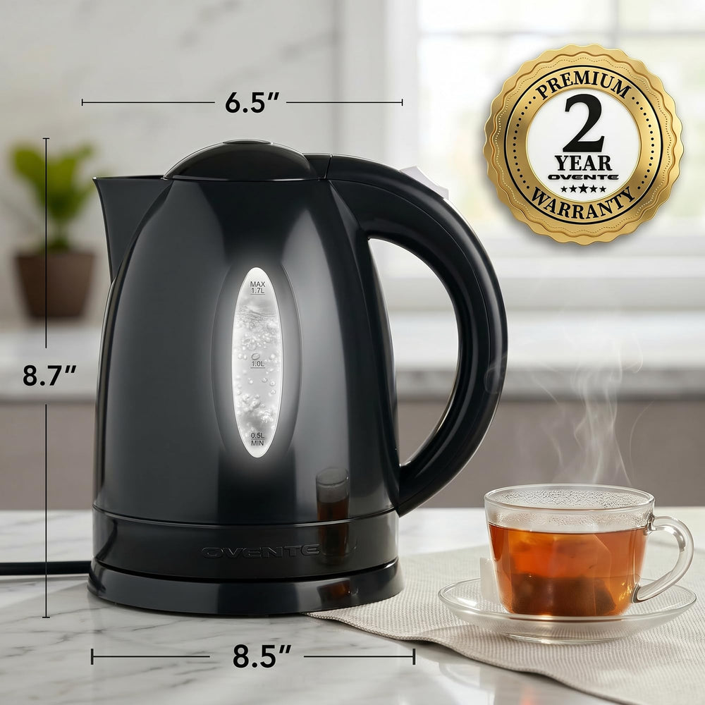 OVENTE KP72B base con enrollacable para almacenamiento ordenado