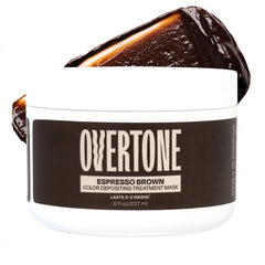 oVertone frente del envase mostrando el tono espresso y marca clara