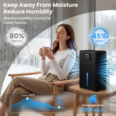 OWAAE primer plano del depósito extraíble mostrando facilidad de vaciado