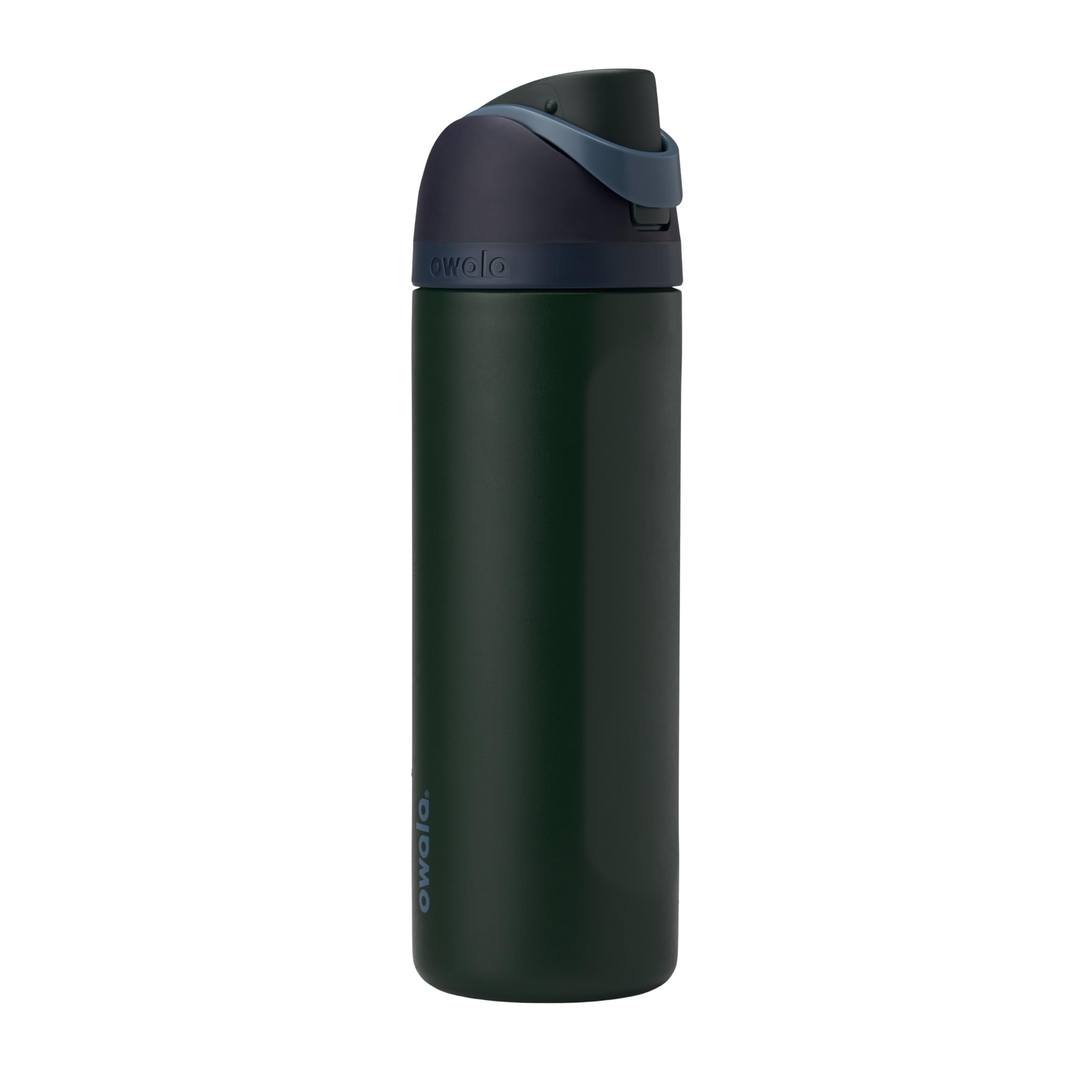 Owala botella frontal 24 oz mostrando diseño Lost Signal y portabilidad