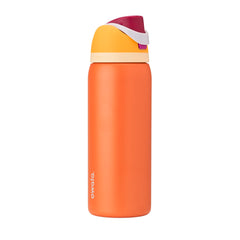 Owala FreeSip vista frontal Citrus Crush mostrando diseño y color vibrante para hidratación fácil