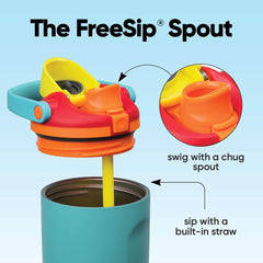 Owala FreeSip Sway primer plano de la boquilla 2 en 1 para beber seguro