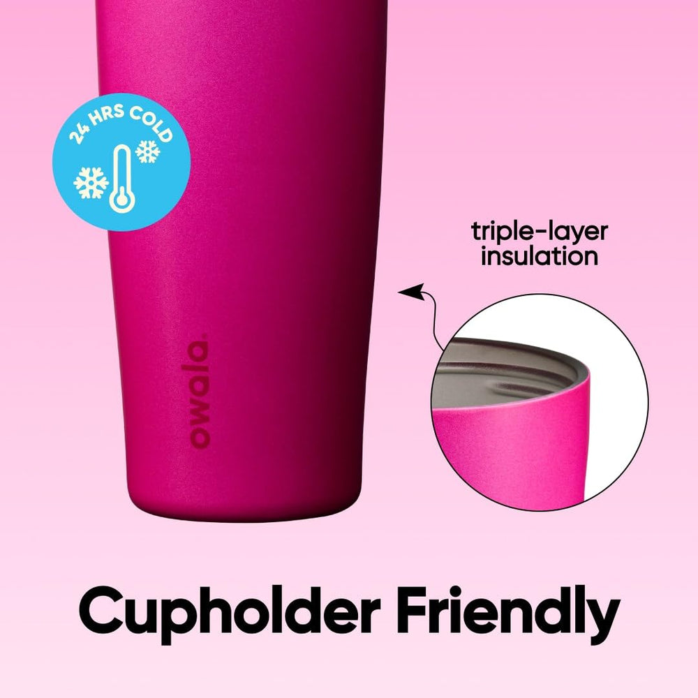 Owala FreeSip Sway boca ancha con cubitos de hielo para fácil llenado