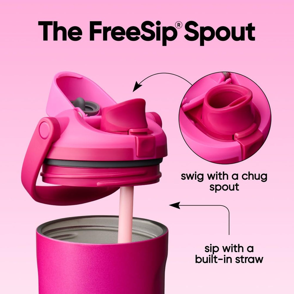 Owala FreeSip Sway detalle de boquilla 2 en 1 para sorbo o pajilla