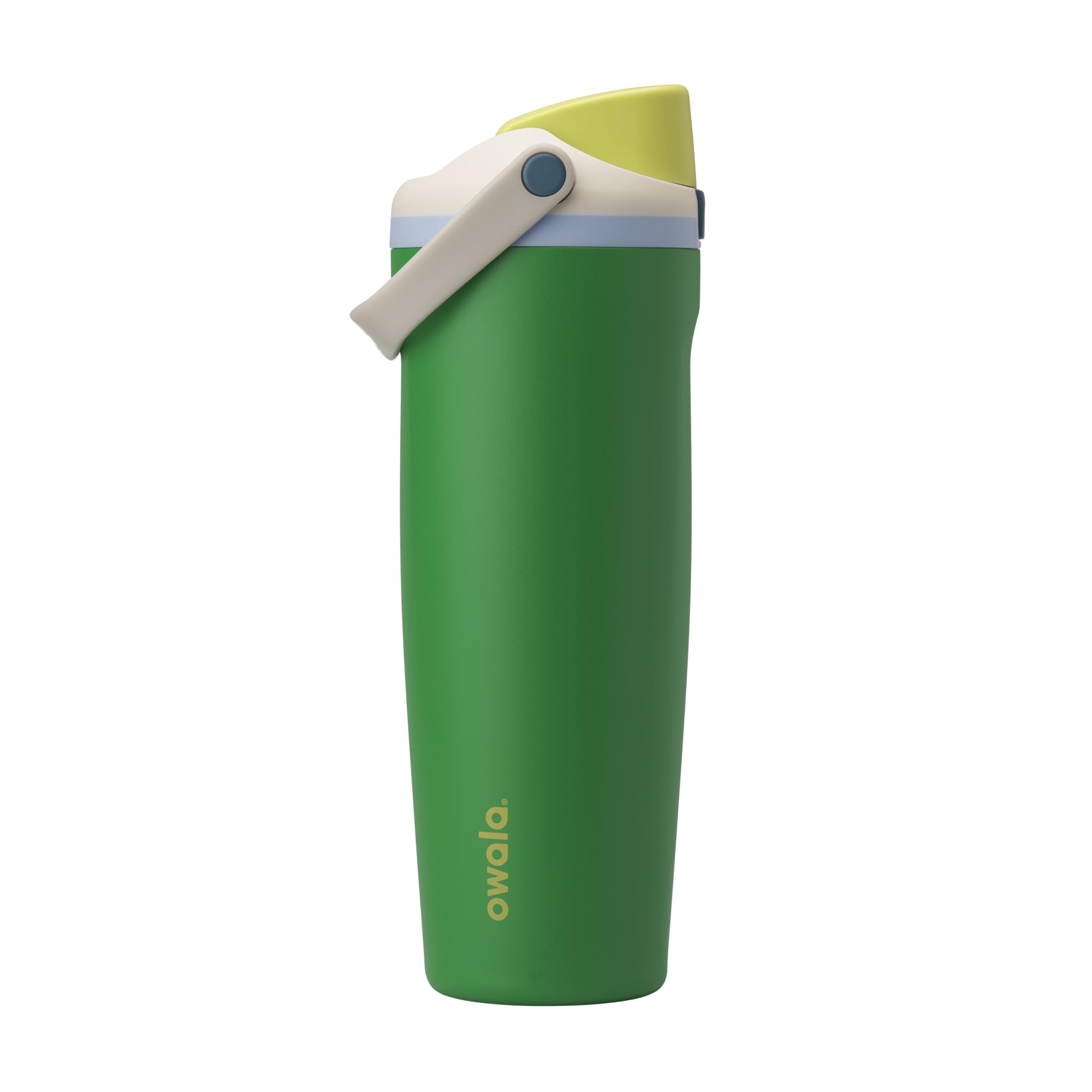 Owala FreeSip Sway frente mostrando color Putting Green y capacidad 30 oz