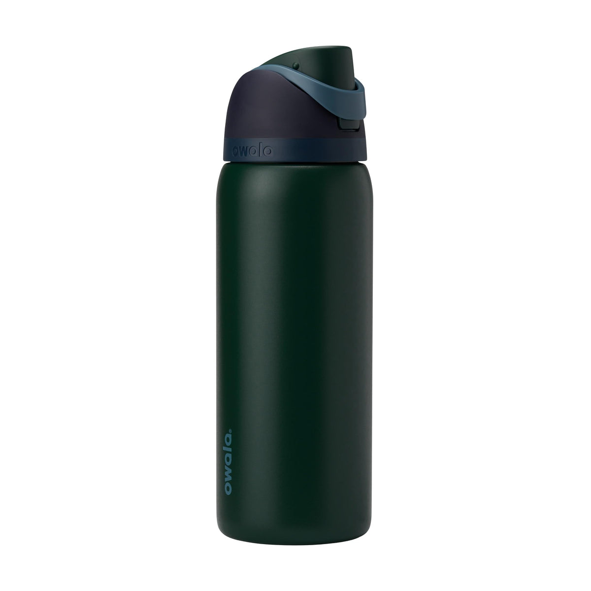 Owala vista frontal 32 oz mostrando diseño y color Lost Signal, portátil y elegante