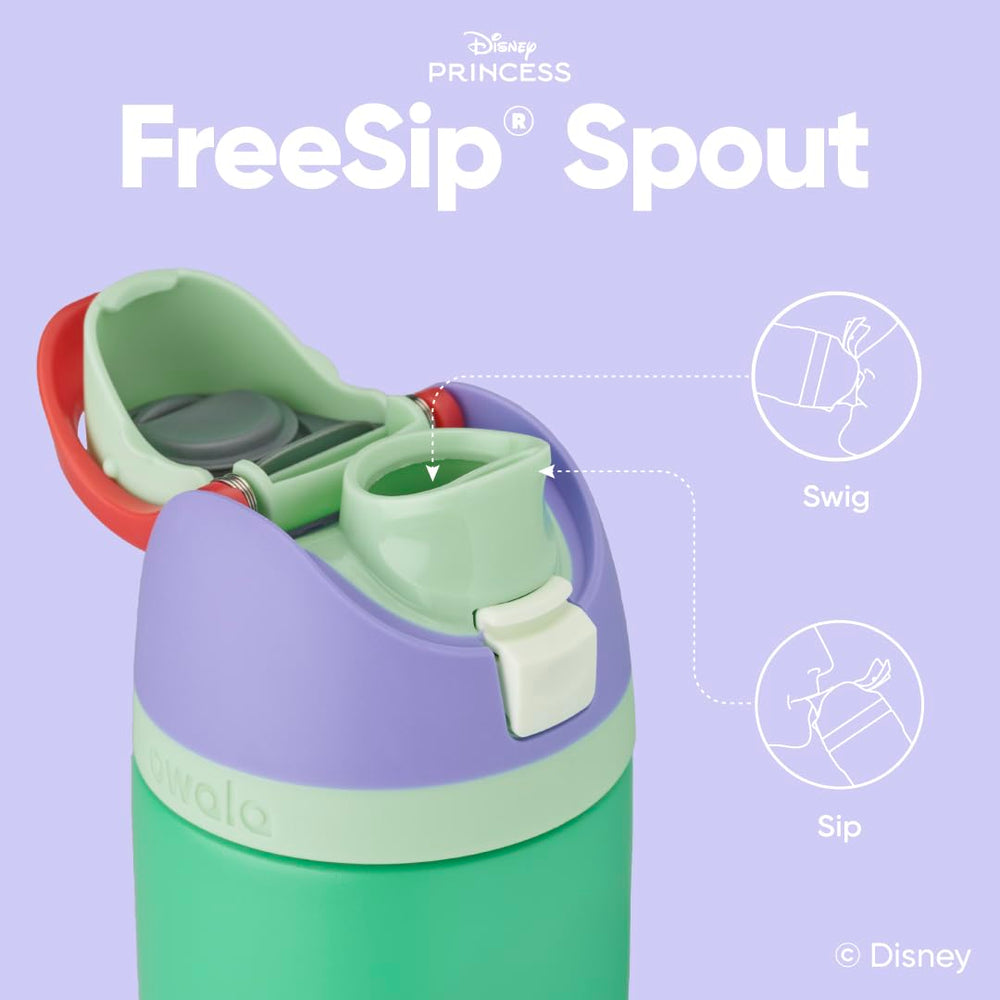 Owala Princess detalle de la pajilla FreeSip y boquilla limpia para beber fácil