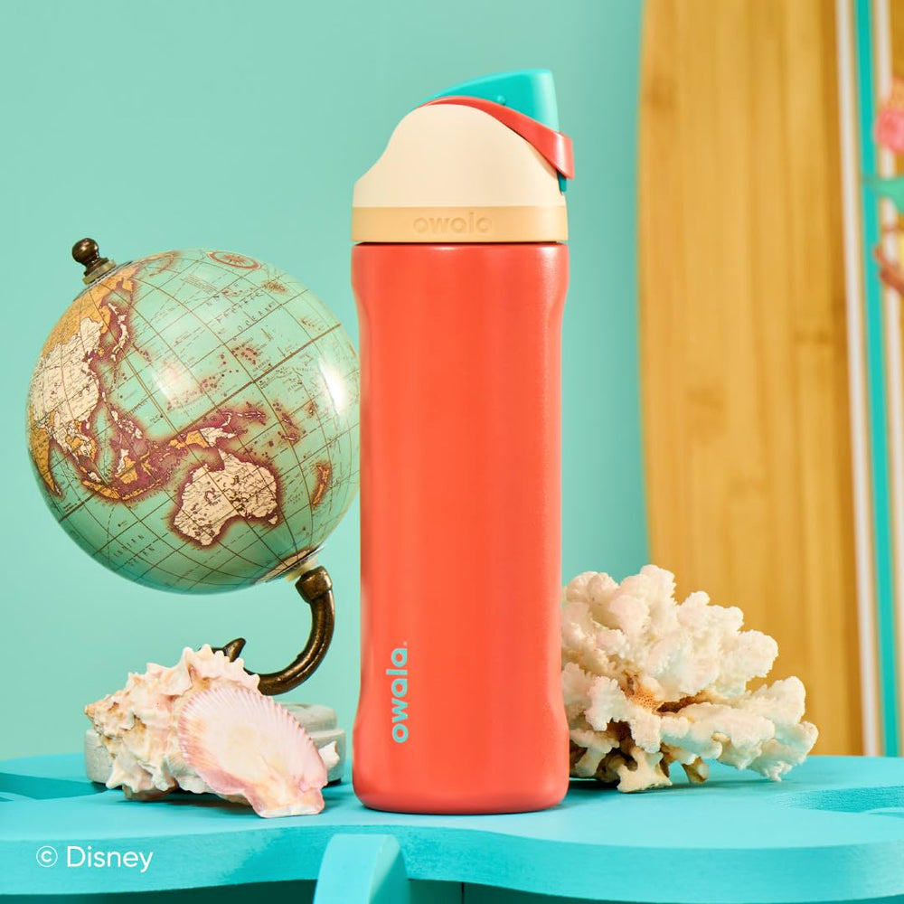 Owala Princess botella en mochila escolar ideal para llevar y beber afuera