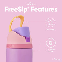 Owala Rapunzel pajilla integrada FreeSip y boquilla para beber erguido o inclinado