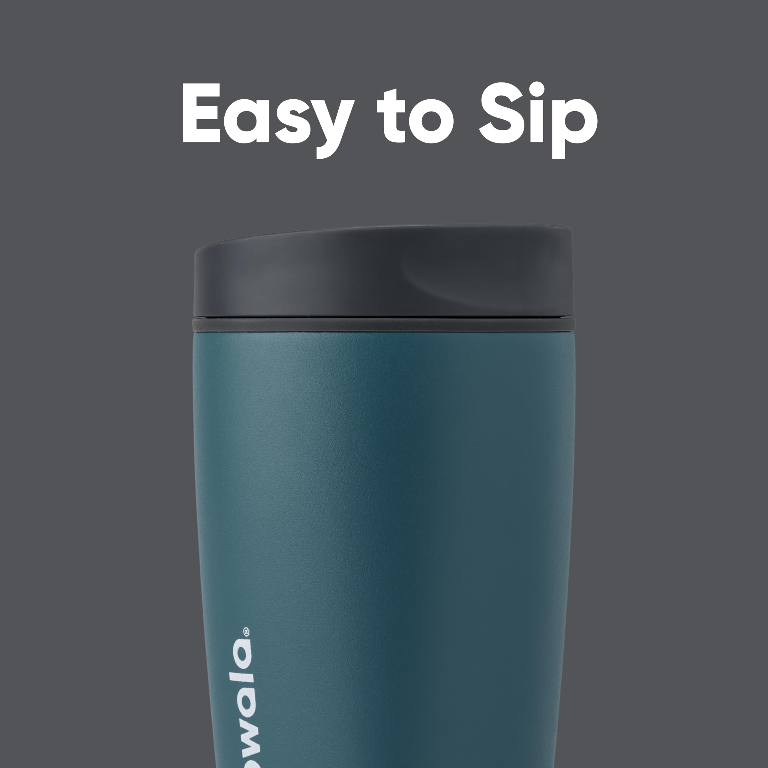 Owala SmoothSip detalle de la boquilla SmoothSip para beber sin salpicaduras