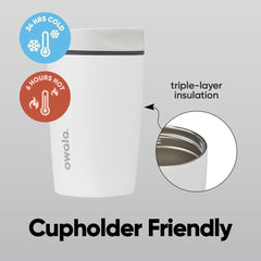 Owala SmoothSip Slider boquilla en primer plano para un sorbo suave